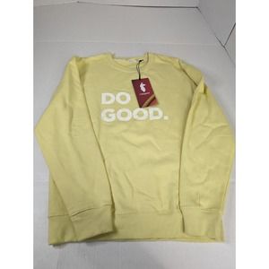 COTOPAXI Do Good Crew Neck Pullover Sweatshirt Womens Sz L Sunshine NWT